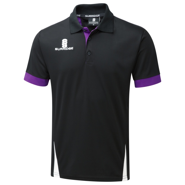 Youth's Blade Polo Shirt : Black/Purple/White