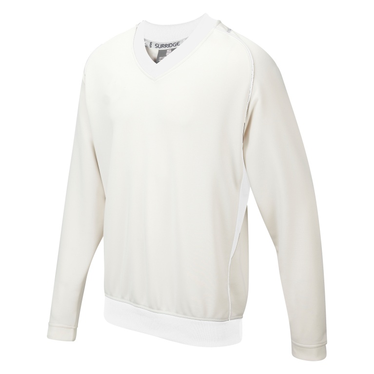 Curve Long Sleeve Sweater White Trim