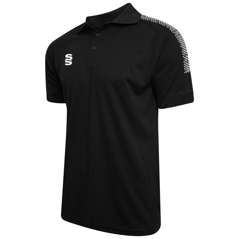 Youth's Dual Solid Colour Polo : Black
