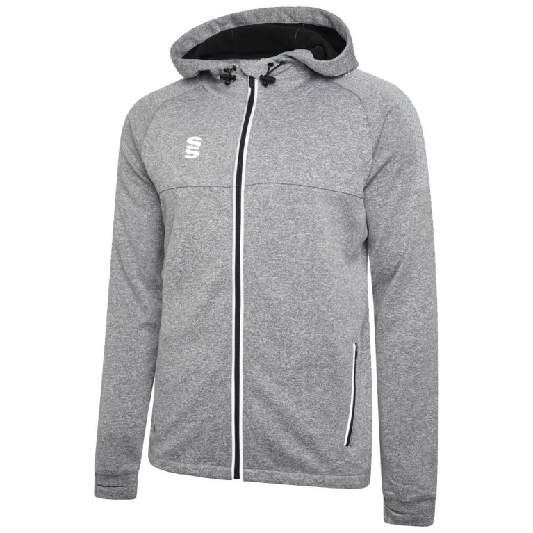 Youth's Dual Full Zip Hoody : Grey Marl