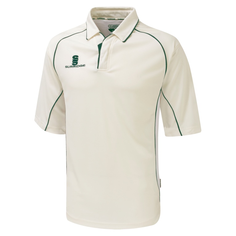 Premier Cricket Shirt - Short Sleeve Green