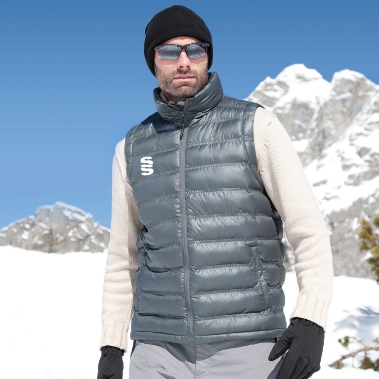 Padded Gilet : Grey