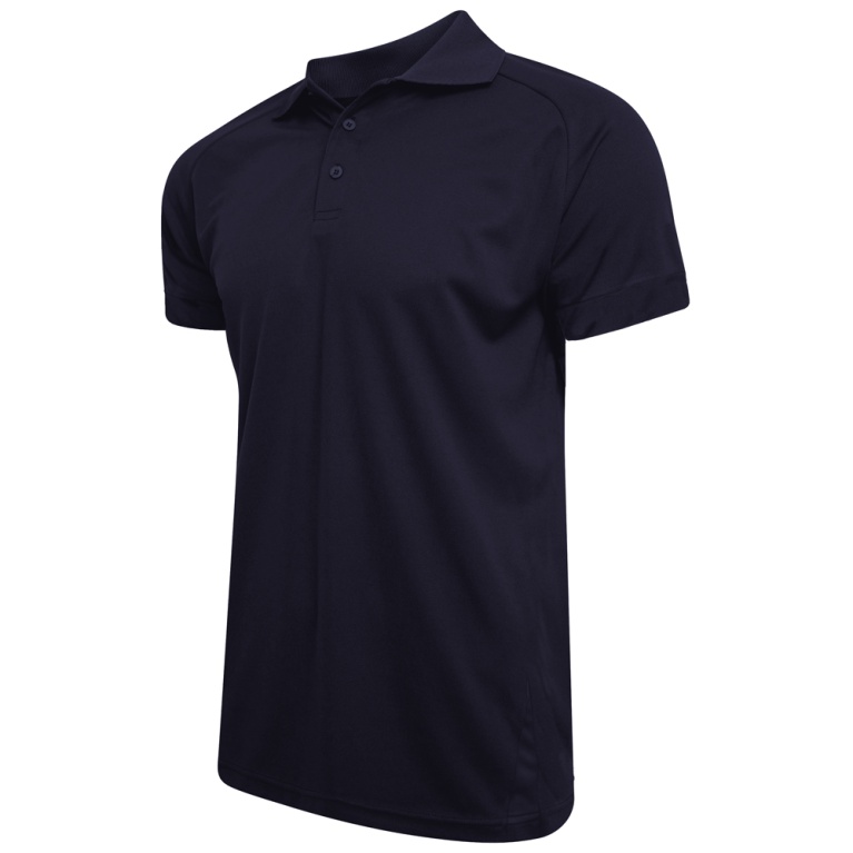 Women's Dual Solid Colour Polo : Navy