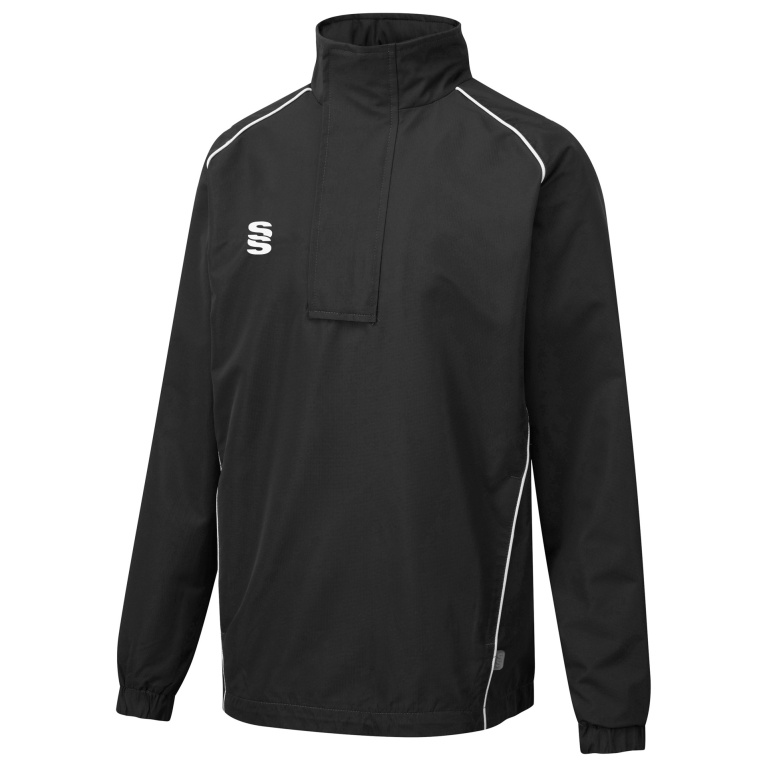 Youth's Dual Curve 1/4 Zip Rain Jacket : Black