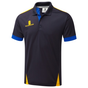 Women's Blade Polo Shirt : Navy / Royal / Amber