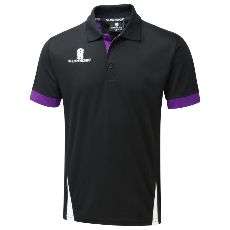 Women's Blade Polo Shirt : Black/Purple/White