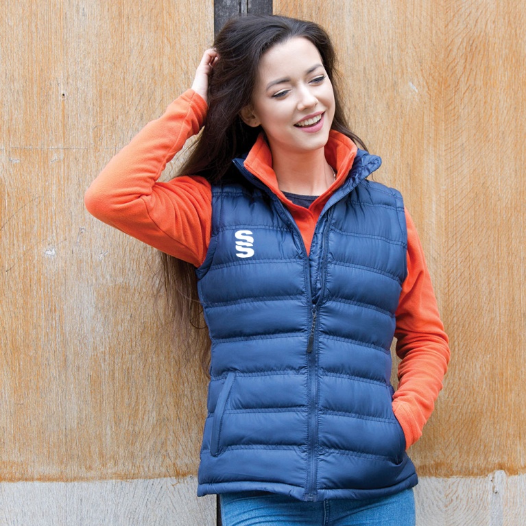 Women's Padded Gilet : Navy