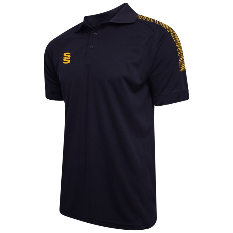 Dual Solid Colour Polo : Navy