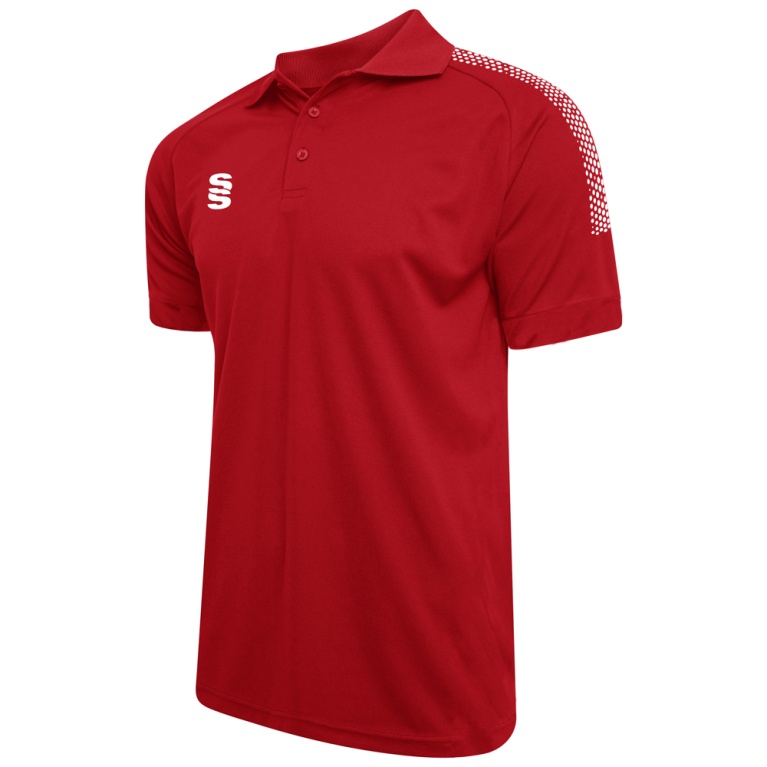 Youth's Dual Solid Colour Polo : Red