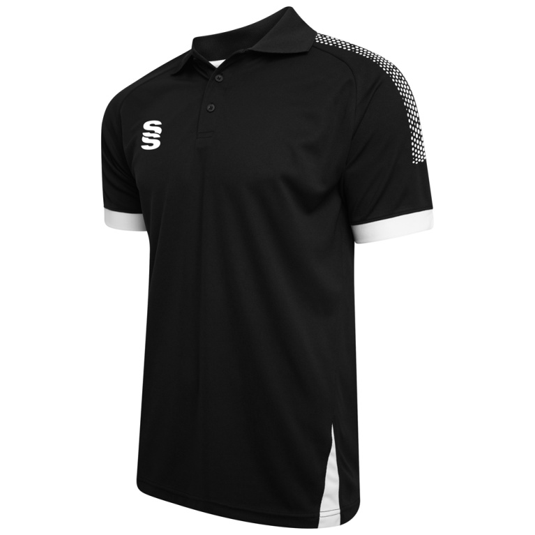 Youth's Fuse Polo Shirt : Black /  White