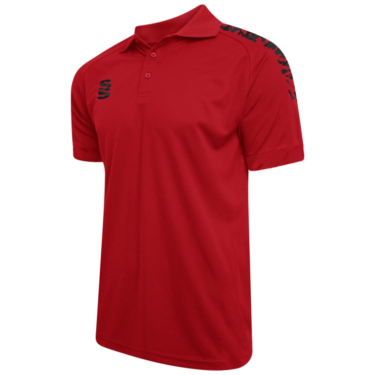 Youth's Camo Polo Shirt : Red