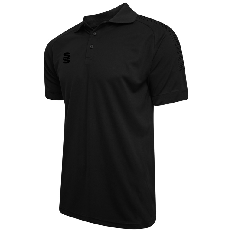 Dual Solid Colour Polo : Black